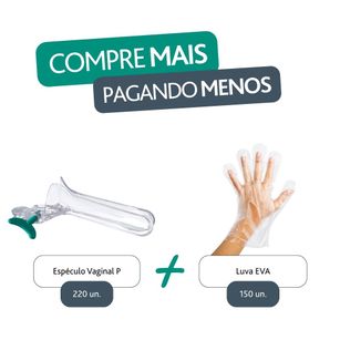 Combo Espéculo Vaginal + Luva EVA
